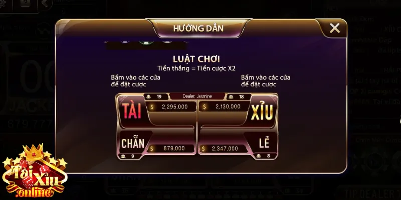 Tài Xỉu Livestream – Cực Phẩm Cá Cược Giải Trí Mãn Nhãn 2 Quy định ô cược ngay trên màn hình