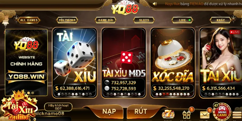 Tài xỉu online cực kỳ được ưa chuộng